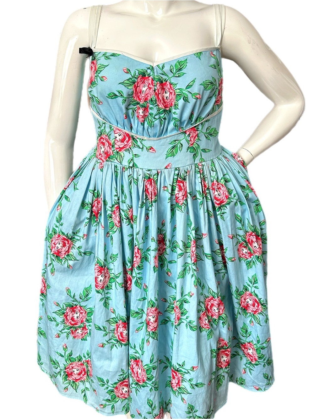 Micheline Pitt Vixen x Unique Vintage Blooming Beauties Alice Dress Size 3X